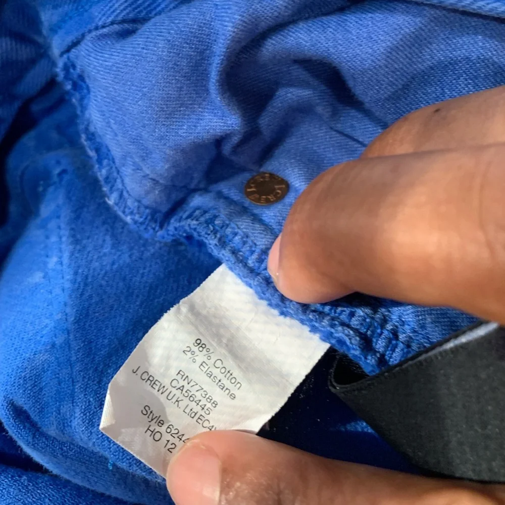 Vibrant Blue J Crew Jeans stretch toothpick size 29 Stretch